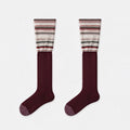Striped Non-Slip Knit Stockings - DippedShop Wholesale - #3059