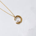 Trendy Rhinestone Moon Pendant Choker Necklace 6W6JNC1080