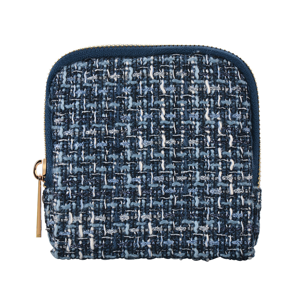 Tweed Jewelry Organizer Pouch - DippedShop Wholesale - #9427