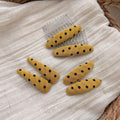 Elegant Polka Dot Non Crease Snap Hair Clip 6W6HCP1678