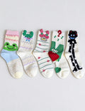 Frog Pattern Ruffled Socks - DippedShop Wholesale - #7155