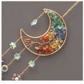 Colorful Stones Moon Dream Catcher Suncatcher MK2CZAS6H7HLS84