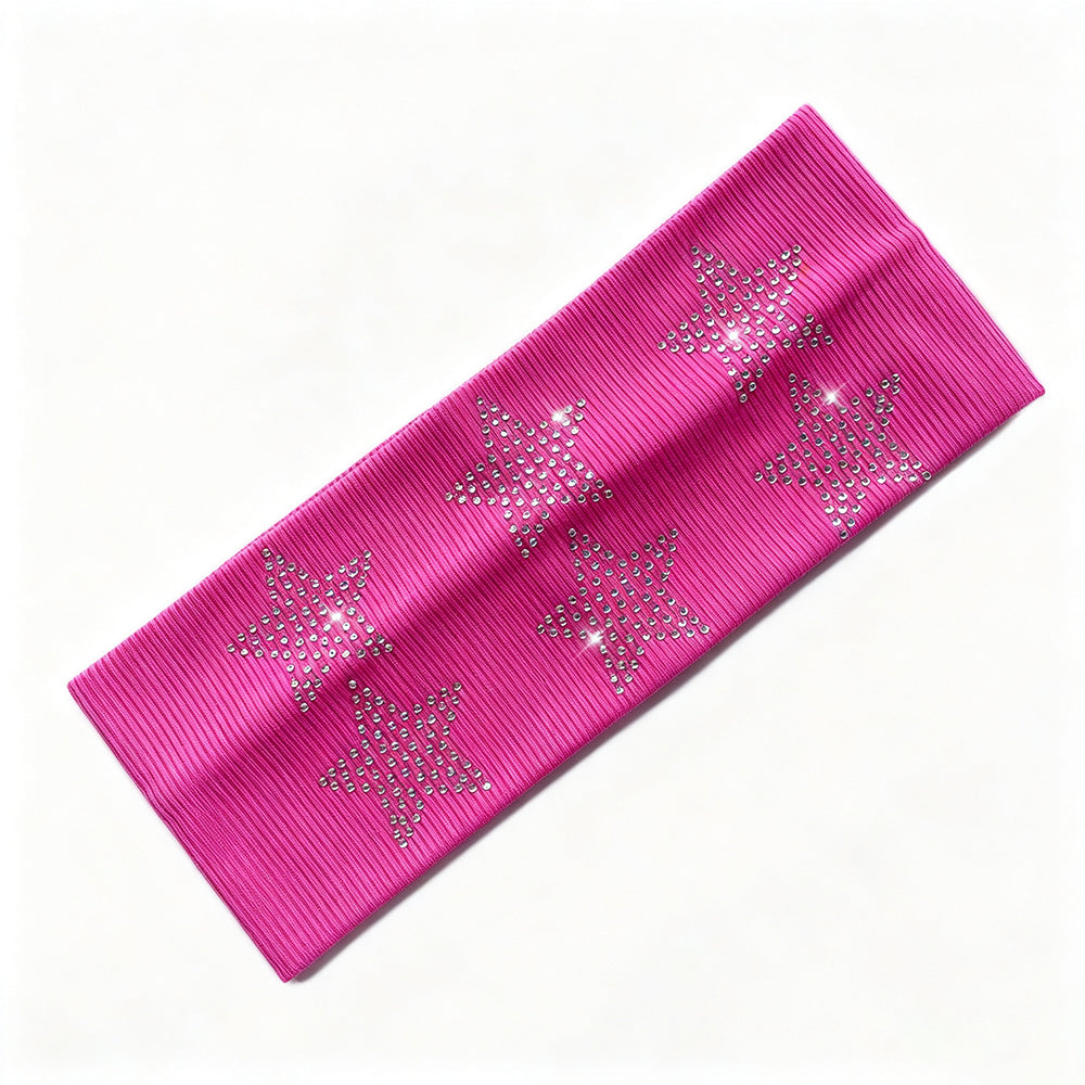 Stylish Star Rhinestones High Elastic Headband 6W6HBD411