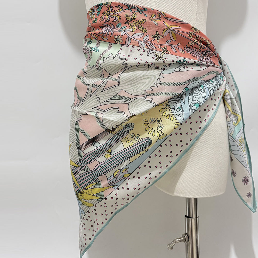 Trendy Floral Print Versatile Tie Waist Hip Scarf 6W6NSC235