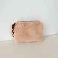 Fluffy Plush Color Block Mini Coin Purse 6W10BWB375