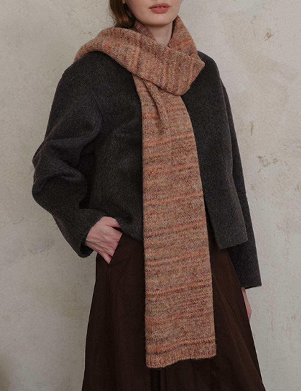 Vintage Knit Wool Scarf - DippedShop Wholesale - #2275