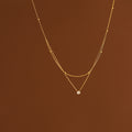Fashion Double-Layer Rhinestone Choker Necklace 6W6JNC1074
