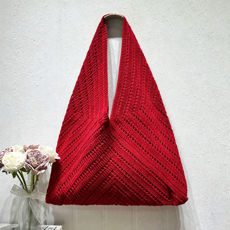 Trendy Hollow Out Solid Color Tote Bag 6W10BBG1778