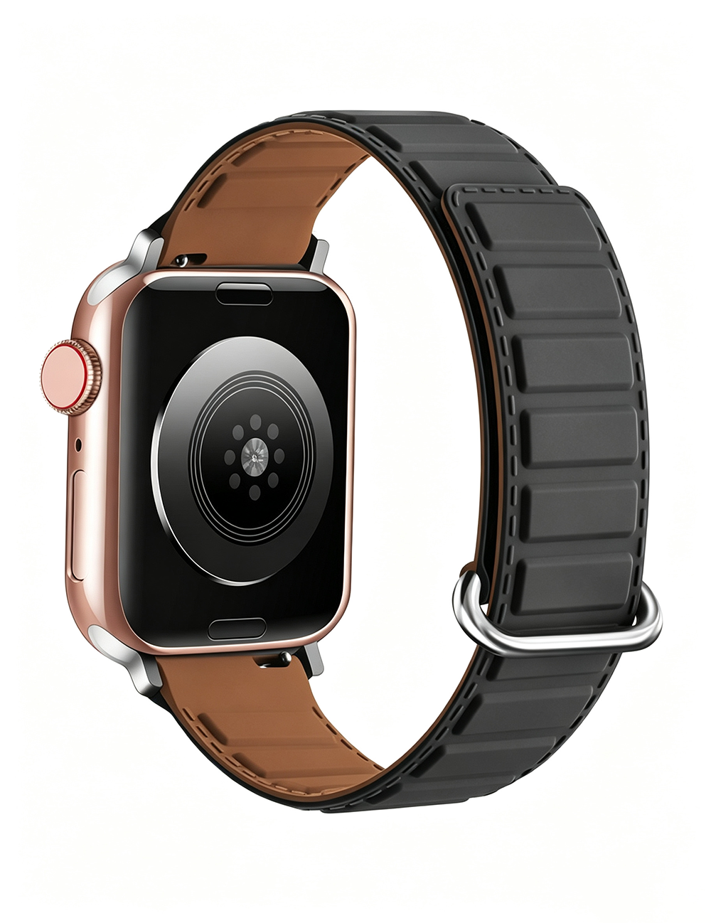 Simple Solid Color Silicone Magnetic Watch Band 6W6JWA93