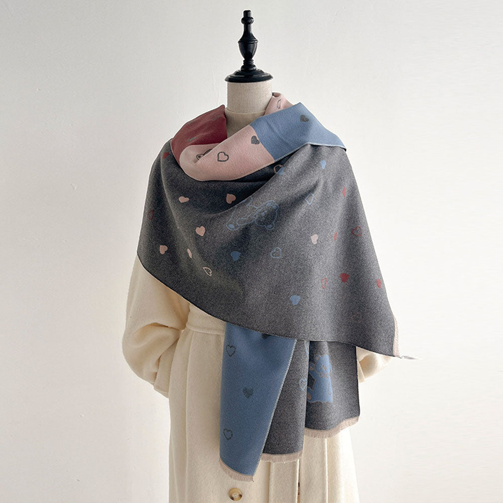 Reversible Shawl Scarf - DippedShop Wholesale - #7987