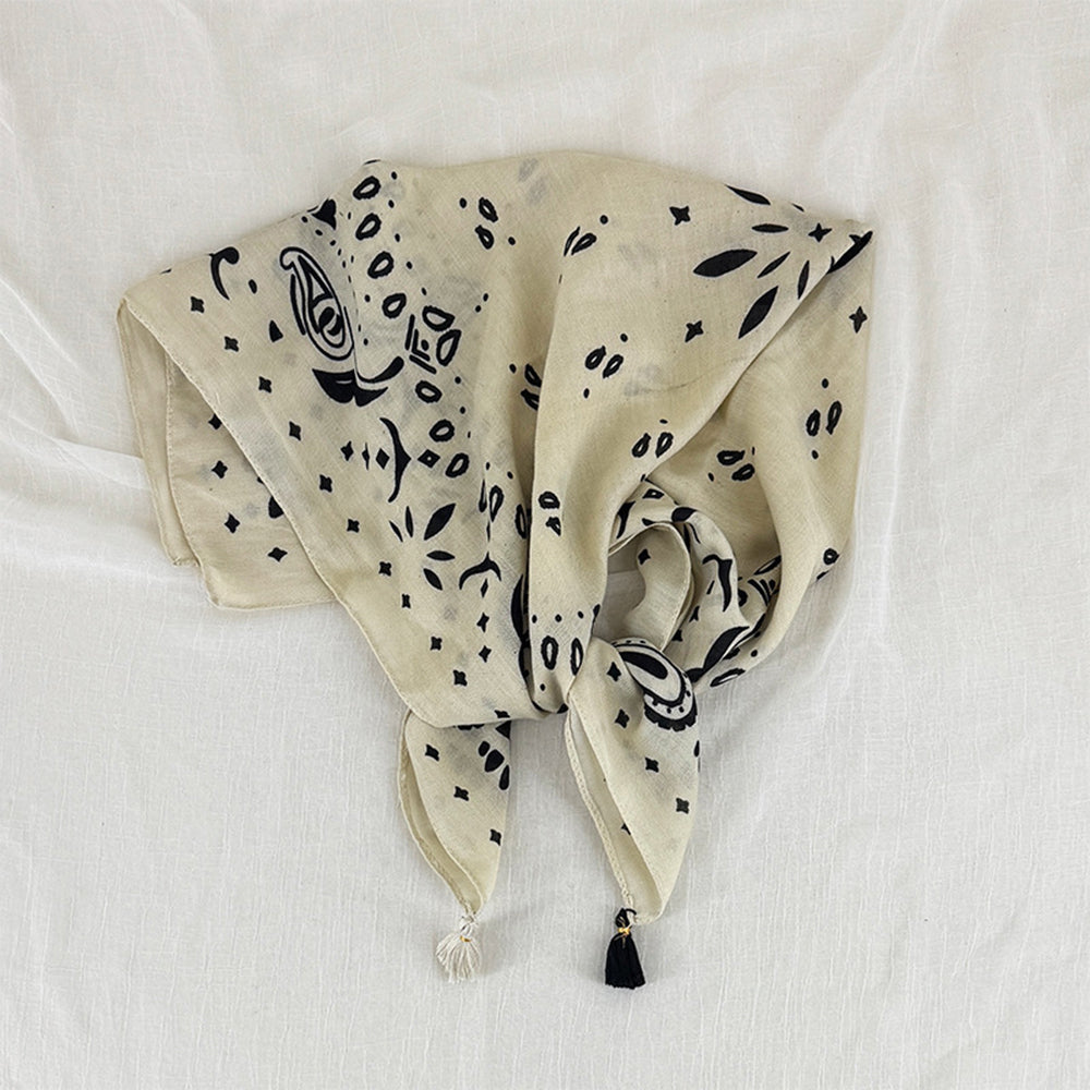 Bohemian Soft Paisley Print Headscarf Square Scarf 6W6NSC213