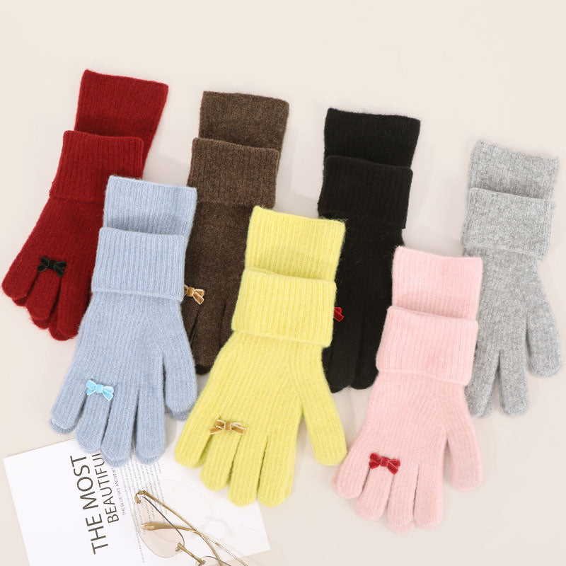 Wool Blend Knit Gloves - DippedShop Wholesale - #8659