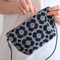 Vintage Floral Embroidery Crossbody Phone - DippedShop Wholesale - #0467