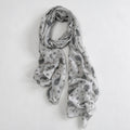 Vintage Leopard Print Polka Dots Long Silk Scarf 6W6NSC220