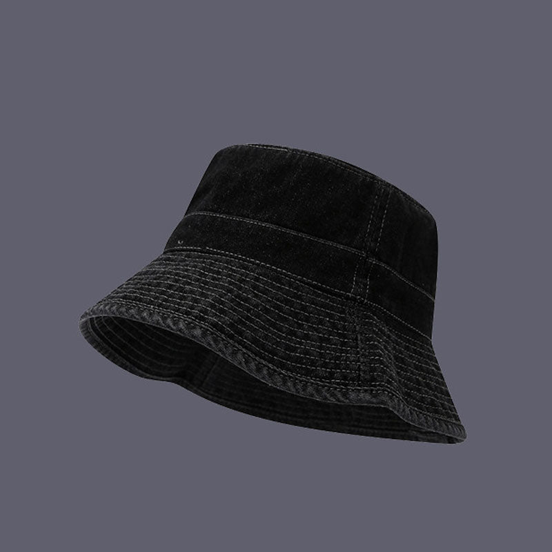 Vintage Wash Faded Denim Bucket Hats MK2COK6W6HAT376