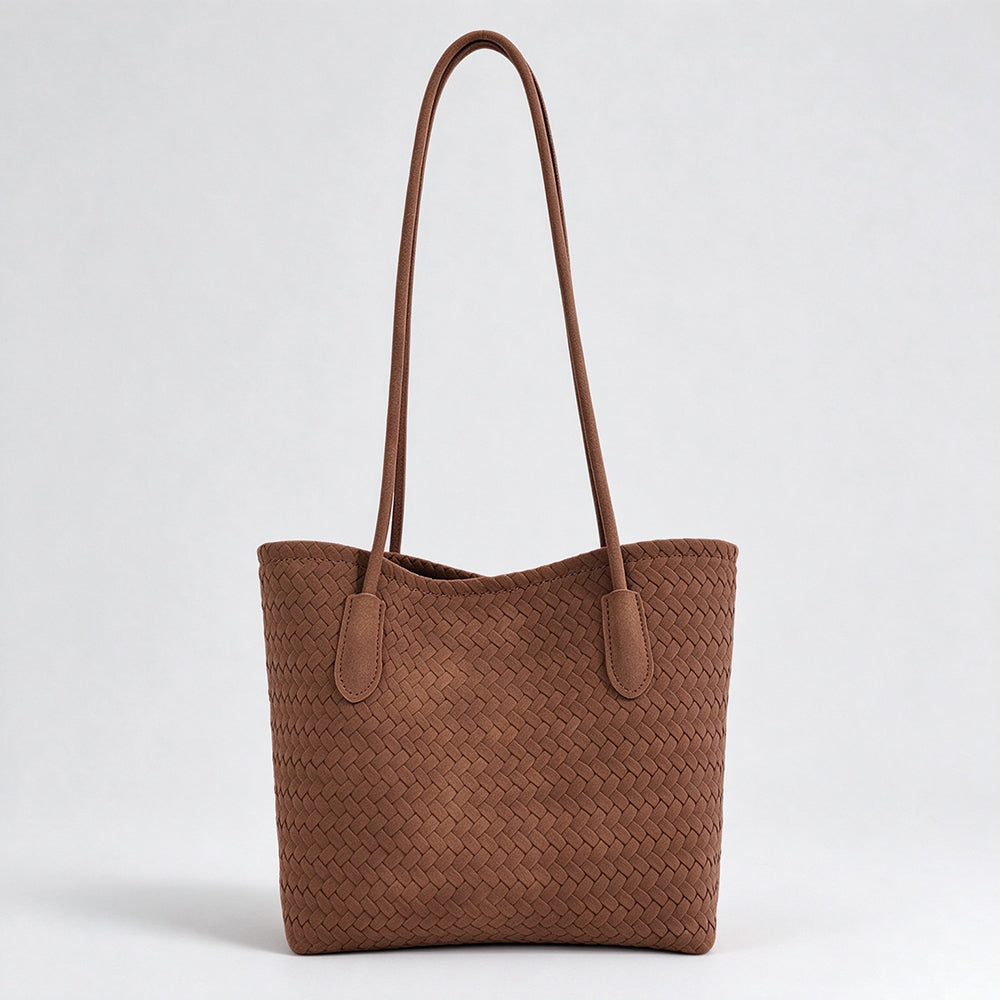 Vintage Woven Shoulder Bag With - DippedShop Wholesale - #8995
