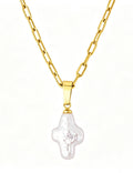 Minimalist Gold Plated Cross Pendant Necklace 6W6JNC399L