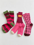Stylish Color Block Striped Knit Socks 6W8FSO1000