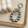 Elegant Bowknot Pendant Bead Chain Bag Charm 6W10BBC414