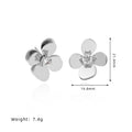 Flower Rhinestone Stud Earrings - DippedShop Wholesale - #8435