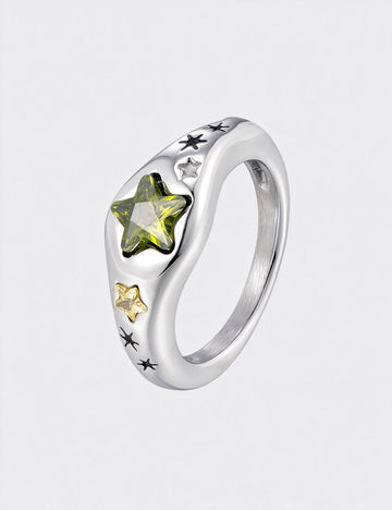Cubic Zirconia Statement Ring - DippedShop Wholesale - #5987