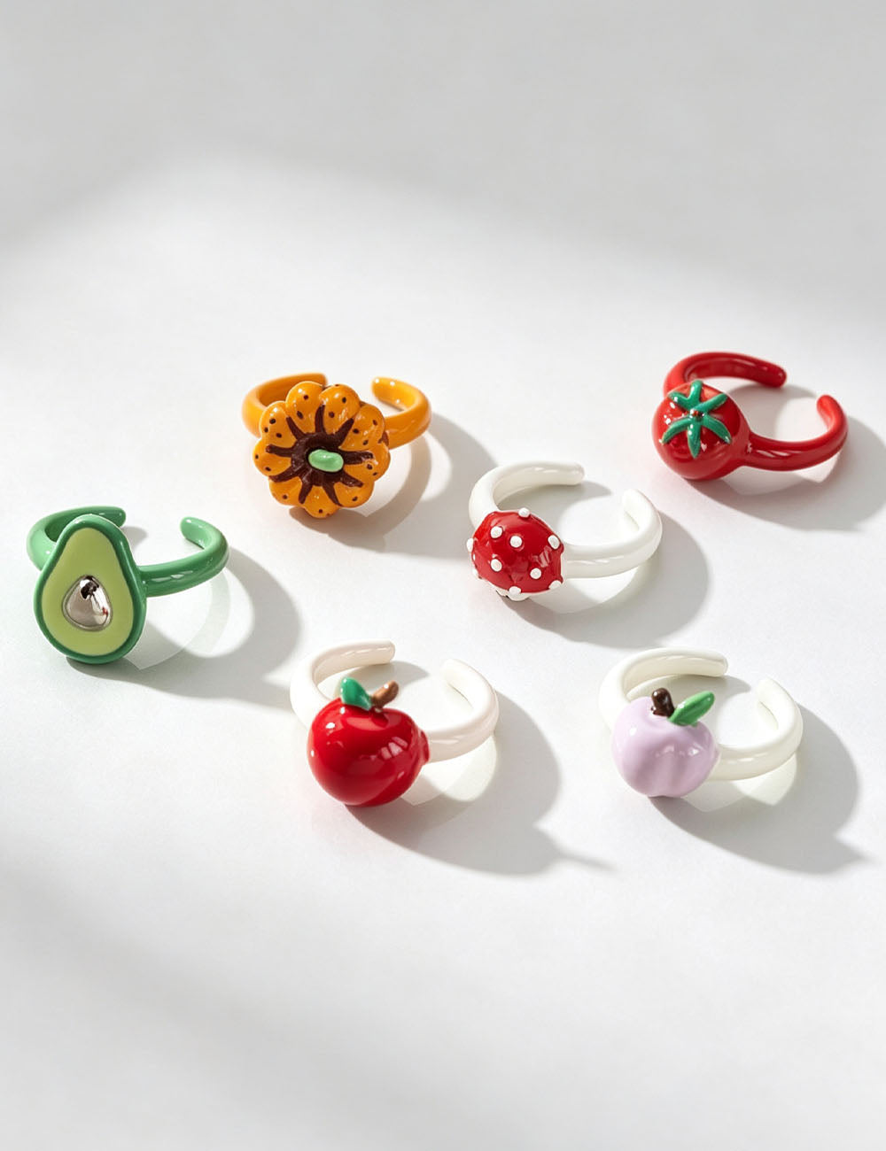 Pumpkin Enamel Open Ring - DippedShop Wholesale - #0211