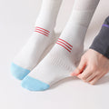 Stylish Color Block Striped Over Knee High Socks 6W8FSO1011