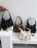 Vintage Drawstring Multiple Pocket Shoulder - DippedShop Wholesale - #3571