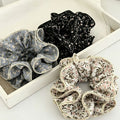 Sweet Floral Print Ruffled Hair Scrunchies 6W6HSR358