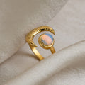 Moon Open Adjustable Ring - DippedShop Wholesale - #1507