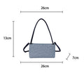 Simple Solid Color PU Underarm Bag 6W10BBG1369