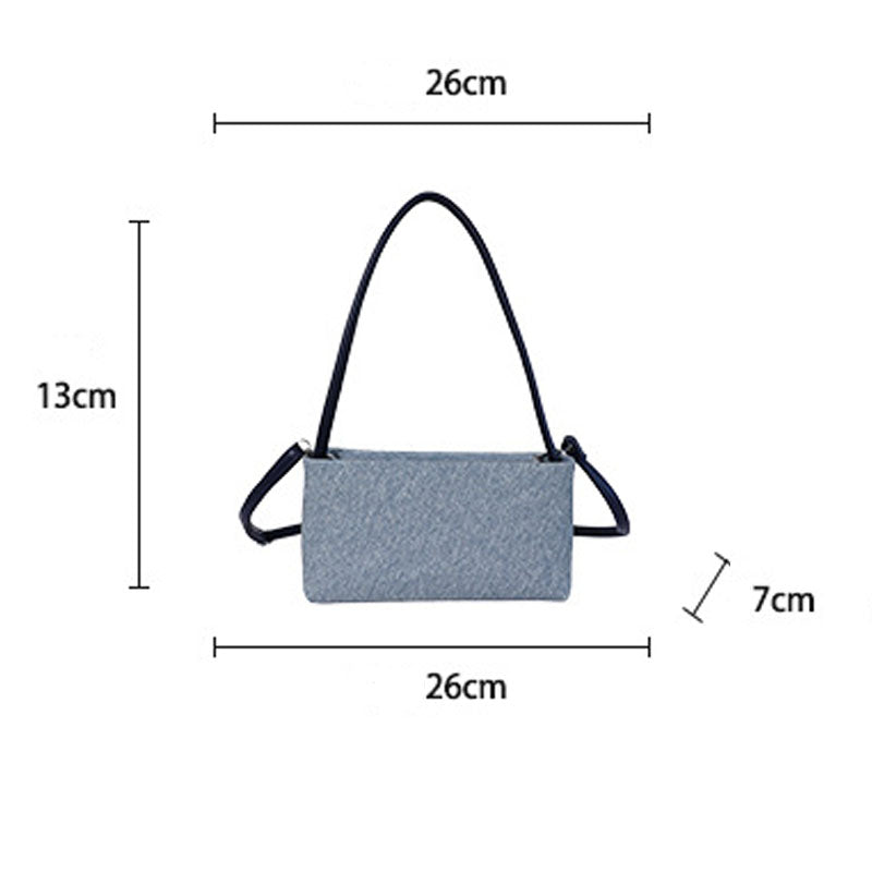 Simple Solid Color PU Underarm Bag 6W10BBG1369