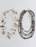 Gemstone Beaded Necklace - DippedShop Wholesale - #4371