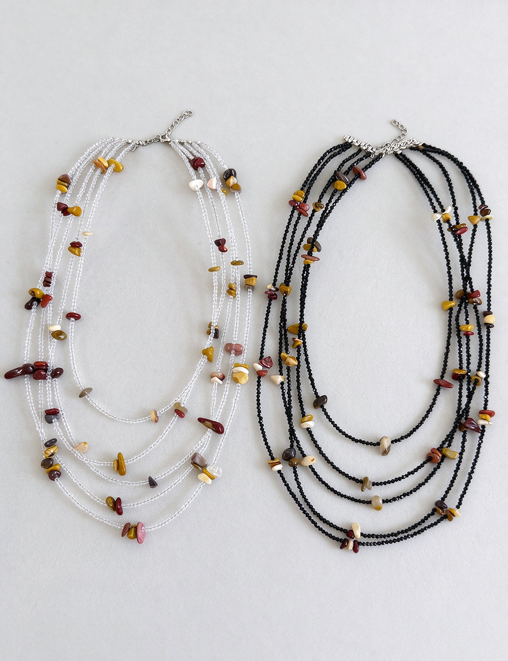 Gemstone Beaded Necklace - DippedShop Wholesale - #4371