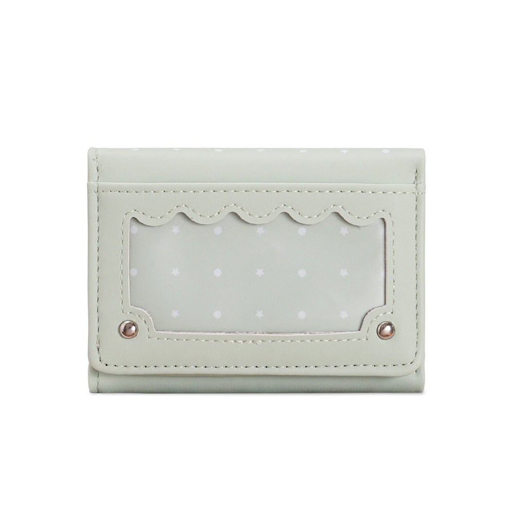 Scalloped Window Trifold Wallet - DippedShop Wholesale - #0547