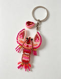Colorful Beads Lobster Pendant Keychain Bag Charm 6W10BBC751