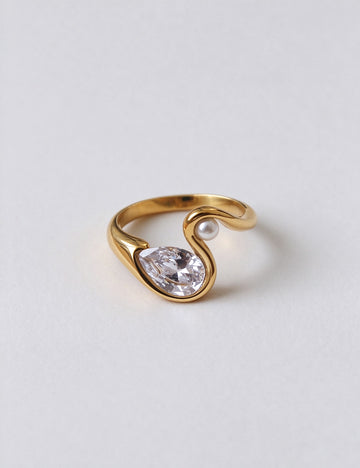 Swan Pearl Ring - DippedShop Wholesale - #2275