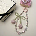 Stylish Tulip Beaded Chain Keychain Bag Charm 6W10BBC415