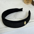 Elegant Solid Color Satin Wide Headband 6W6HBD325