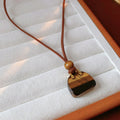 Stylish Artificial Stones Tote Bag Pendant Necklace 6W6JNC912