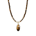 Tiger Eye Beaded Necklace - DippedShop Wholesale - #2099