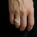 Irregular Disc Open Ring - DippedShop Wholesale - #5971