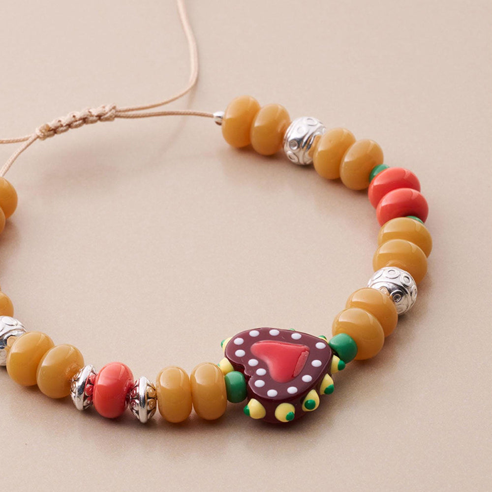 Heart Beaded Bracelet - DippedShop Wholesale - #2771
