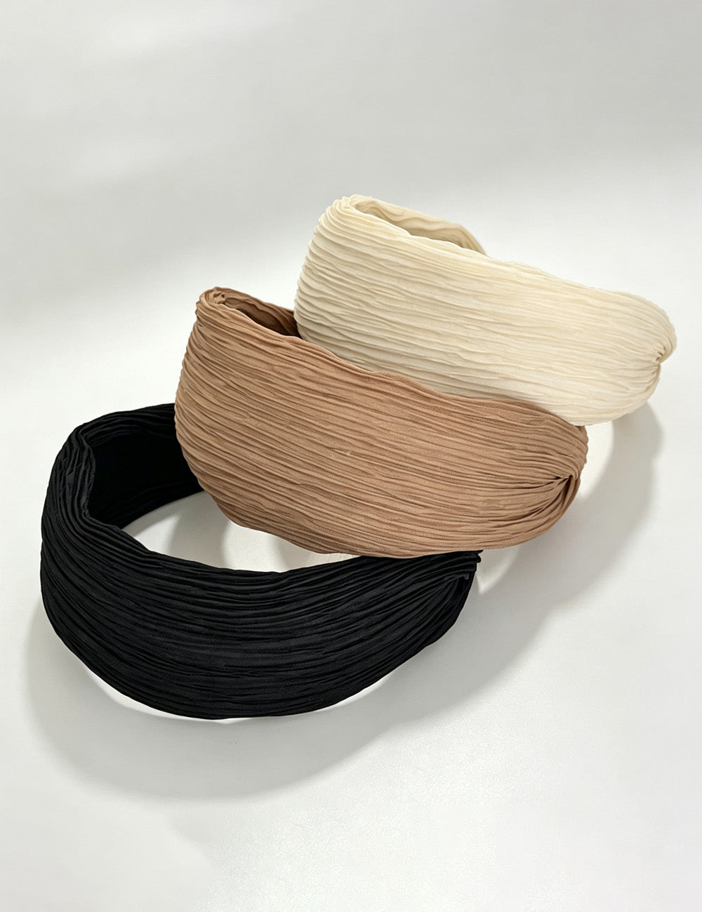 Trendy Ruched Solid Color Wide Headband 6W6HBD310