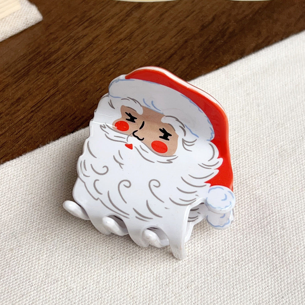 Santa Claus Hair Claw - DippedShop Wholesale - #8835
