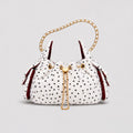 Plush Polka Dot Chain Crossbody Shoulder Bag 6W10BBG2404