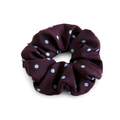 Vintage Polka Dots Print Ruffled Scrunchies 6W6HSR322