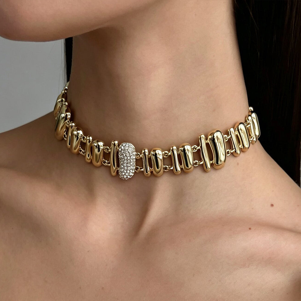 Geometric Choker Necklace - DippedShop Wholesale - #0243
