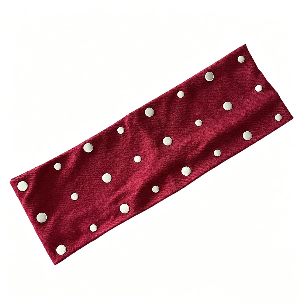 Rhinestone Elastic Wide Headband - DippedShop Wholesale - #1299