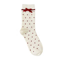 Sweet Velvet Bow Crew Socks 6W8FSO658